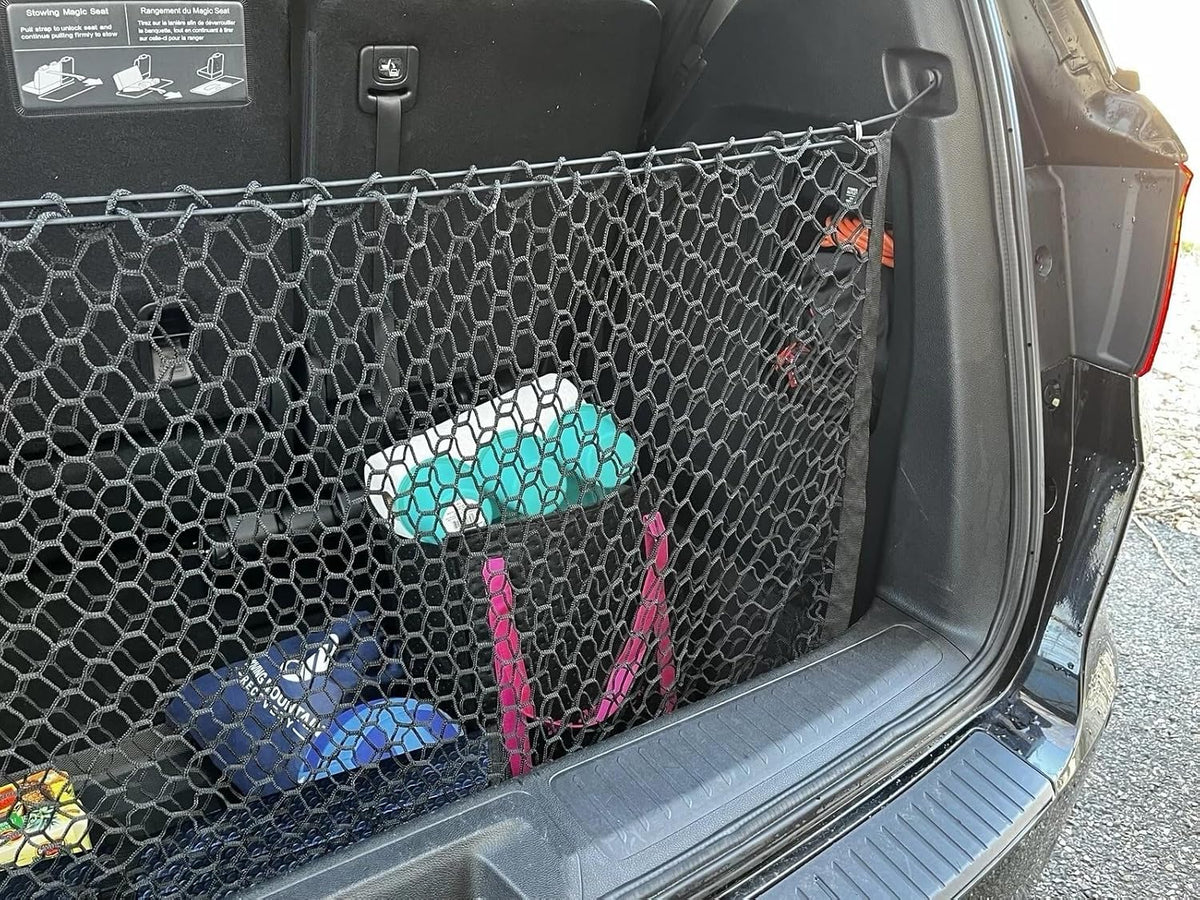 Trunk Organizer Cargo Net for Honda Odyssey 2018–2026 – Envelope Style Cargo Net for Van – Premium Mesh Elastic Car Trunk Organizer Vehicle Carrier Storage – Compatible with Odyssey
