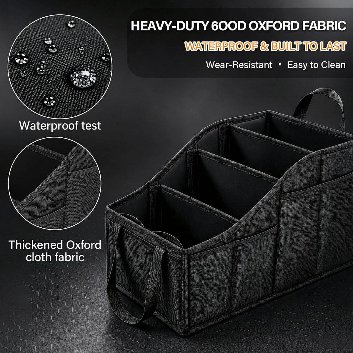 Car Seat Organizer, Multi‑Pocket Storage for Front & Rear Vehicle Seats