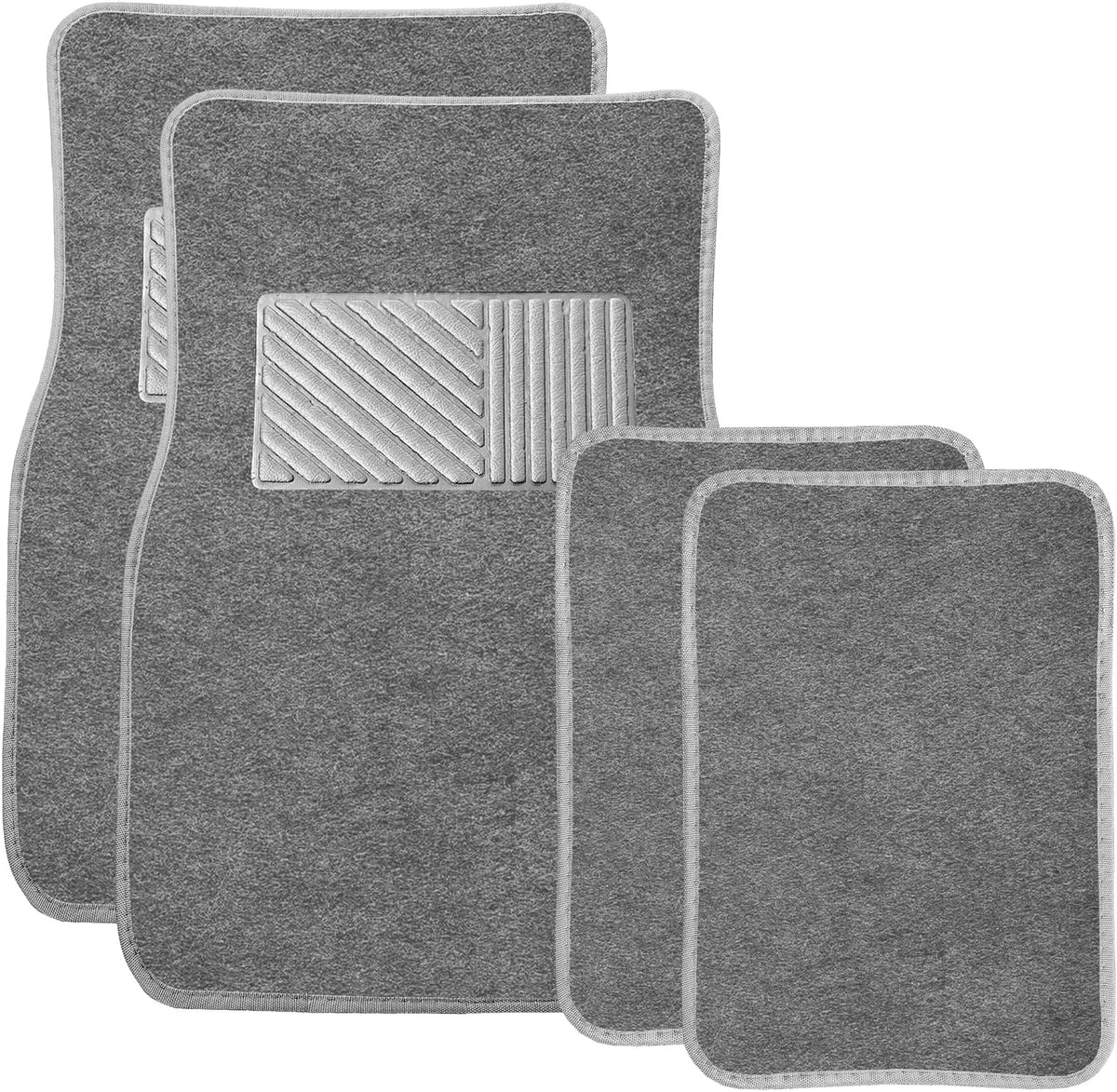 4PCS Car Floor Mats, All Weather Car Floor Protective Pads (Black)