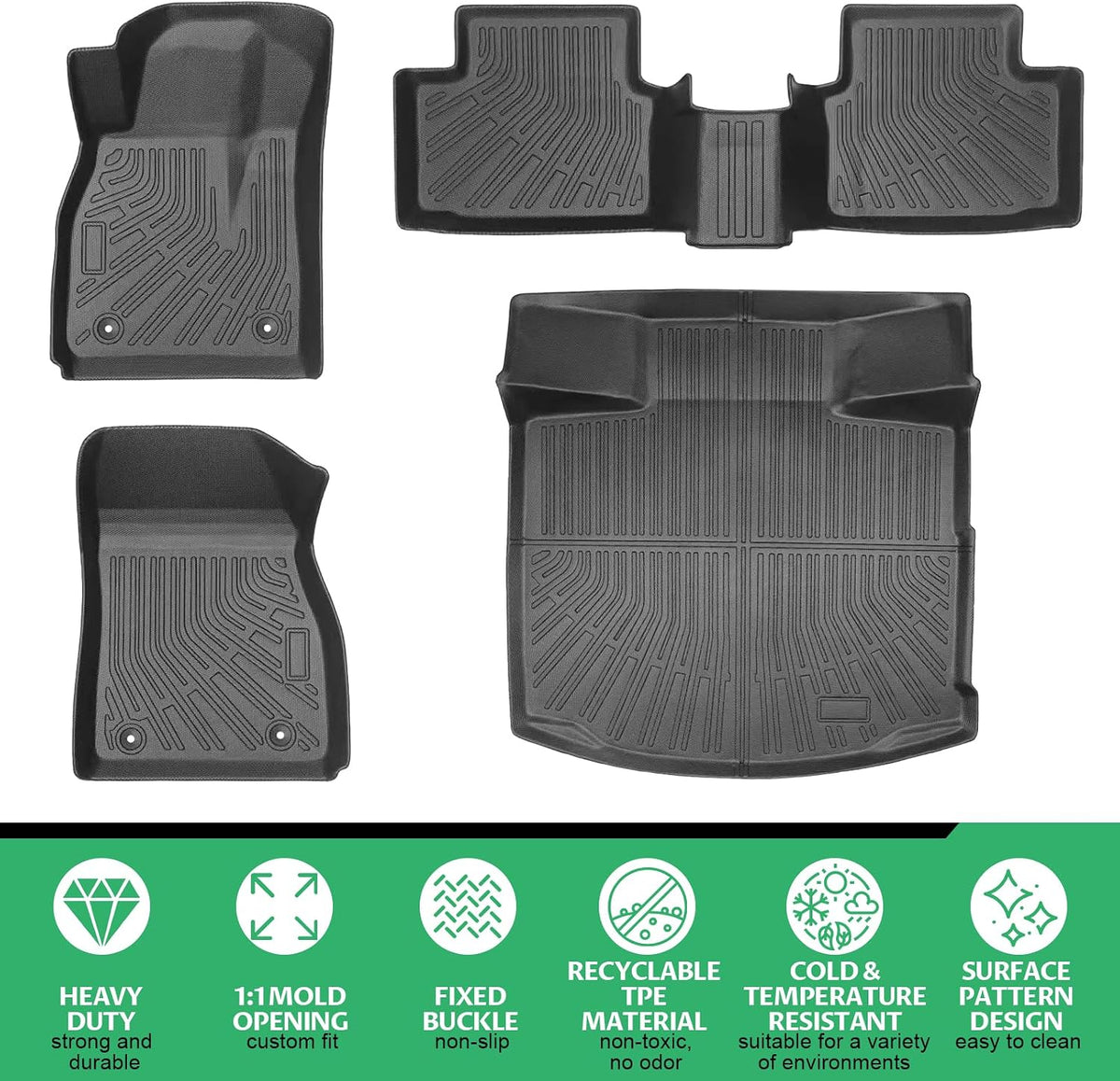 Floor Mats for Chevy Malibu 2013-2015,Also for 2016Chevrolet Malibu Limited