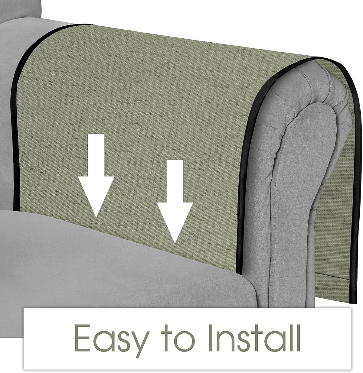 Joywell Remote Control Holder Armchair Caddy Armrest Organizer Sage Green