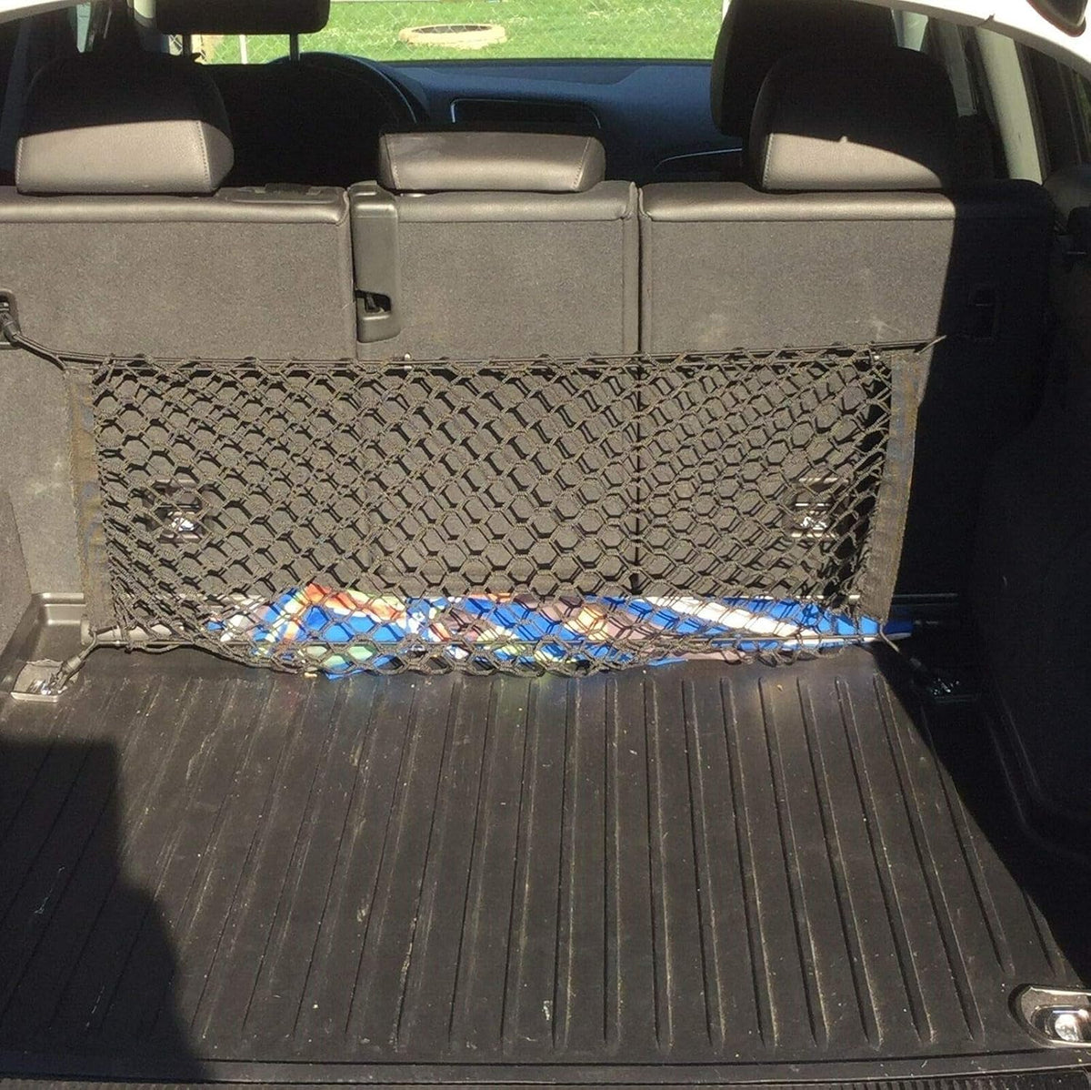Rear Seats Trunk Organizer Cargo Net for Audi Q8 SQ8 2019-2025 – Envelope Style Cargo Net for SUV – Premium Mesh Car Trunk Organizer Vehicle Carrier Storage – Compatible with Audi Q8