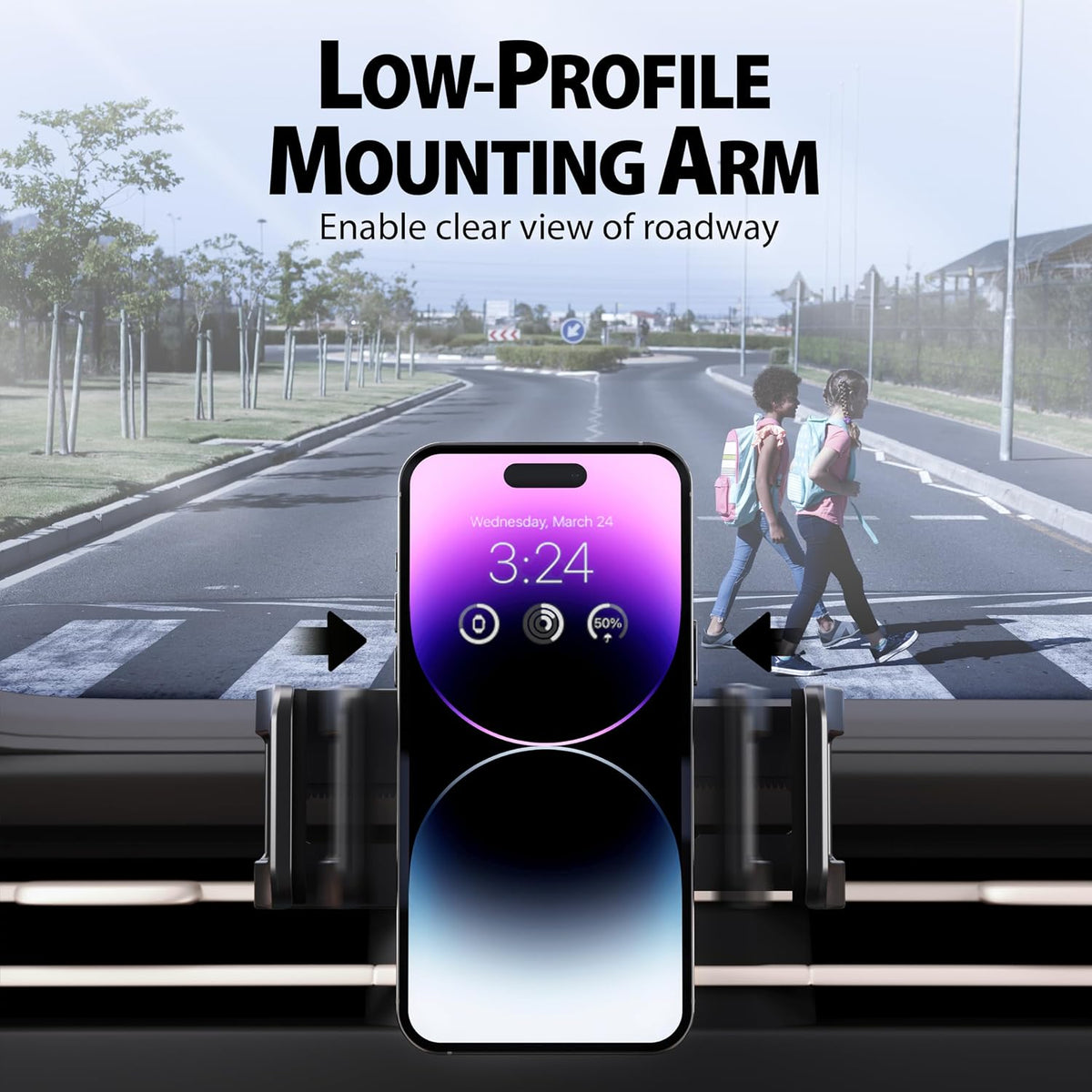 Bracketron TripGrip Low Profile Car Phone Mount Dashboard Suction Holder