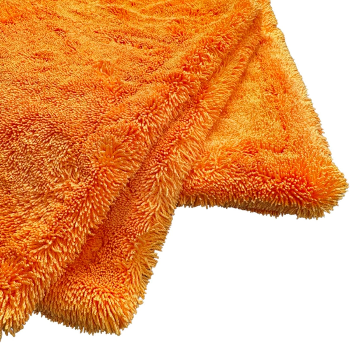 THOR GOAT 1800 Drying Towel (Orange) – Premium Korean Microfiber Car Drying Towel – Ultra Plush Twist Loop Design – Super Absorbent, Lint-Free, 28x28, 1800 GSM – Professional Auto Detailing Towel