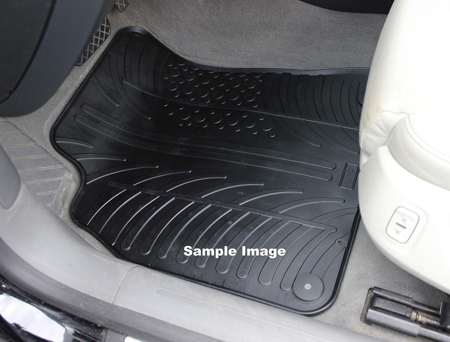 Gledring USA Custom Fit All-Weather Rubber Floor Mats Intended for Smart Fortwo (453) 2014-2019, No Trimming Required, Tailored Custom Fit, Protects from Rain, Mud, & Snow.