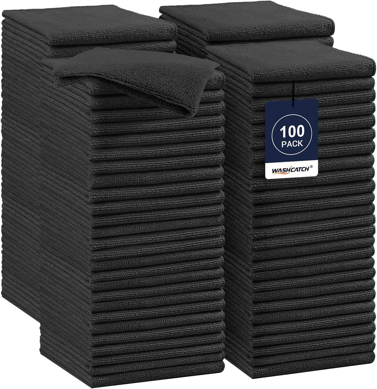 Shop Towels, 100 Pack 11.5"x 11.5" Microfiber Cleaning Cloth