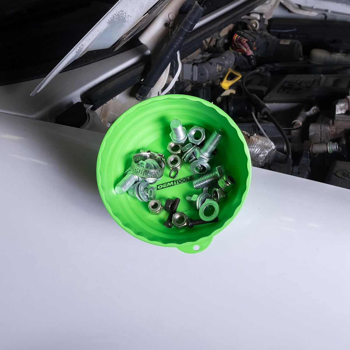 OEMTOOLS 25114 Magnetic Nut Cup Holds Up to 5 lbs. of Nuts, Bolts, & Screws