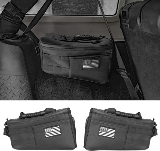 Door Storage Bags Compatible with Wrangler JK TJ LJ & Unlimited 2007-2017 4 Doors Tools Bag Wrangler Storage Bag Trunk Organizer Wrangler Interior Accessories(2-Pack)