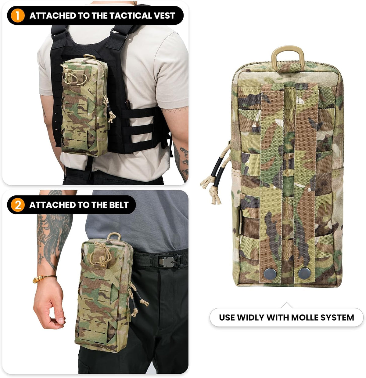 EXCELLENT ELITE SPANKER Tactical EDC Pouch Molle Utility Tool Pouches
