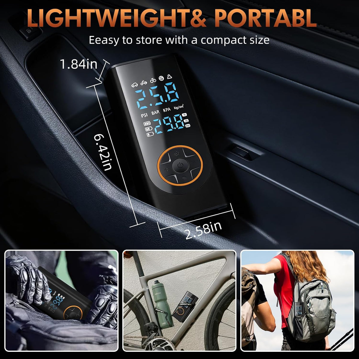 Eleanora Cordless Tyre Inflator Air Compressor