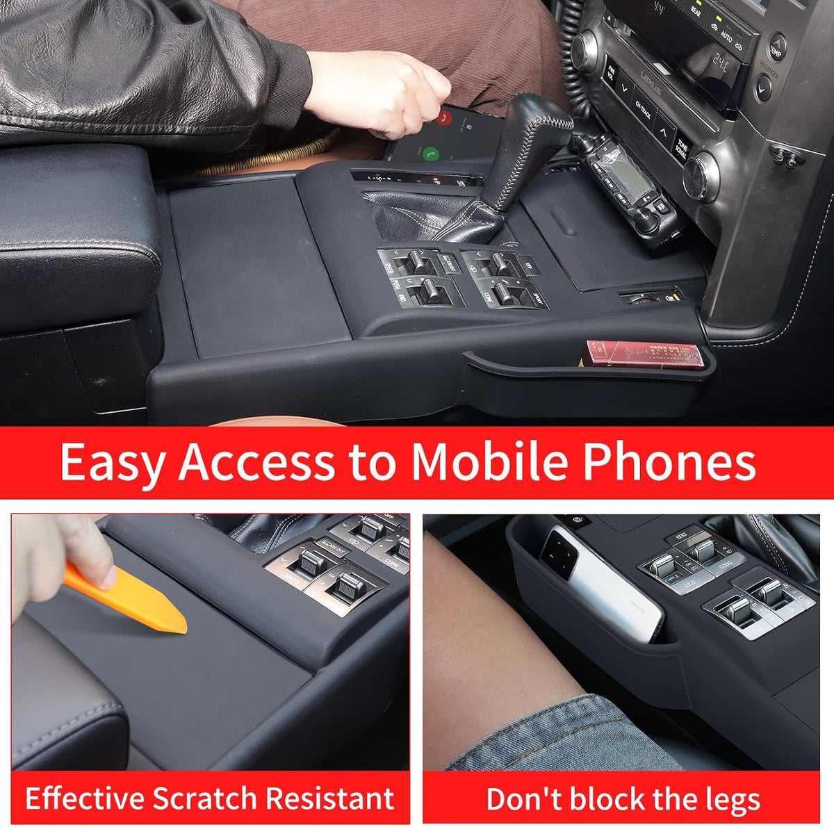 Central Control Silicone Storage Box for 2010-2021 Lexus GX460 Modified