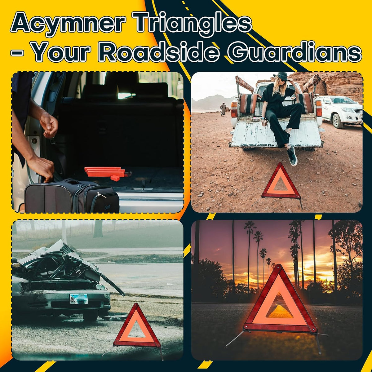 Reflective Safety Triangle Kit