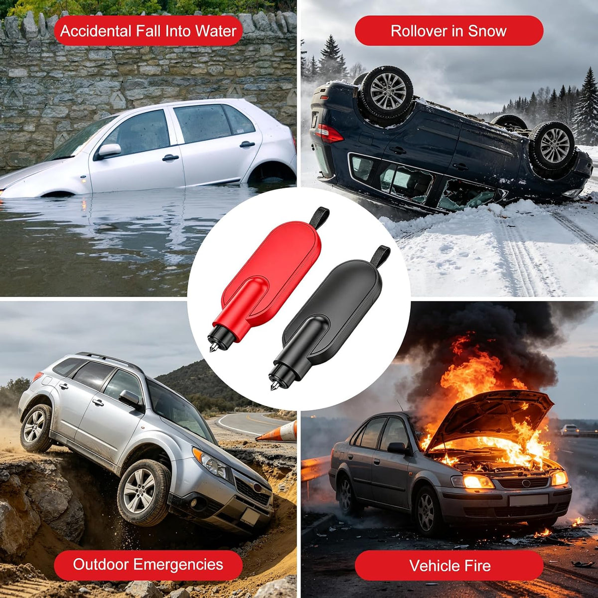 2026 New Car Escape Tool for Driver Crash/Water, Car Emergency Escape Tool