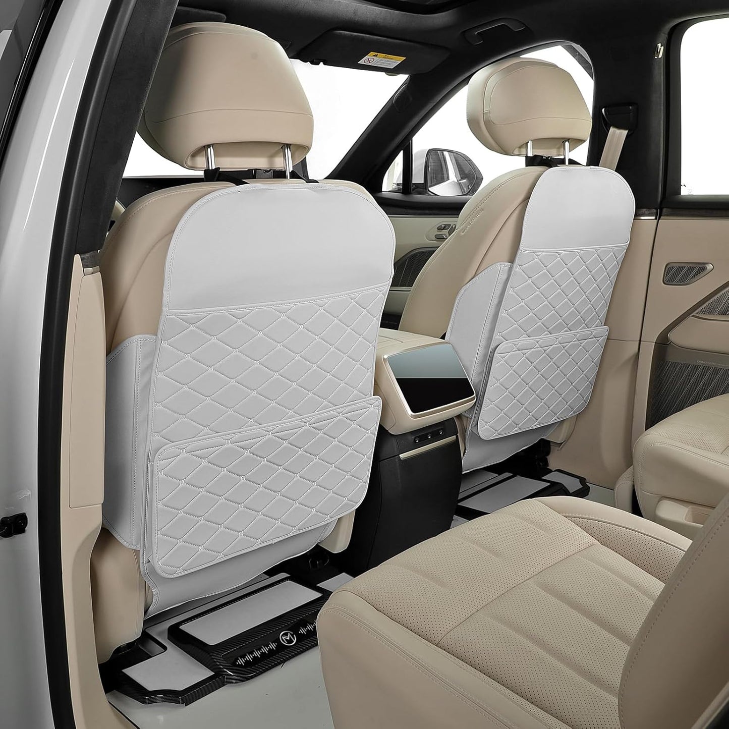 TAIKOO Seat Back Protector,Shields Seat Backs From Kicks and Adds Storage | kick mats back seat protector easy to install and clean, well-crafted, sturdy, durable and stylish.2 Pack