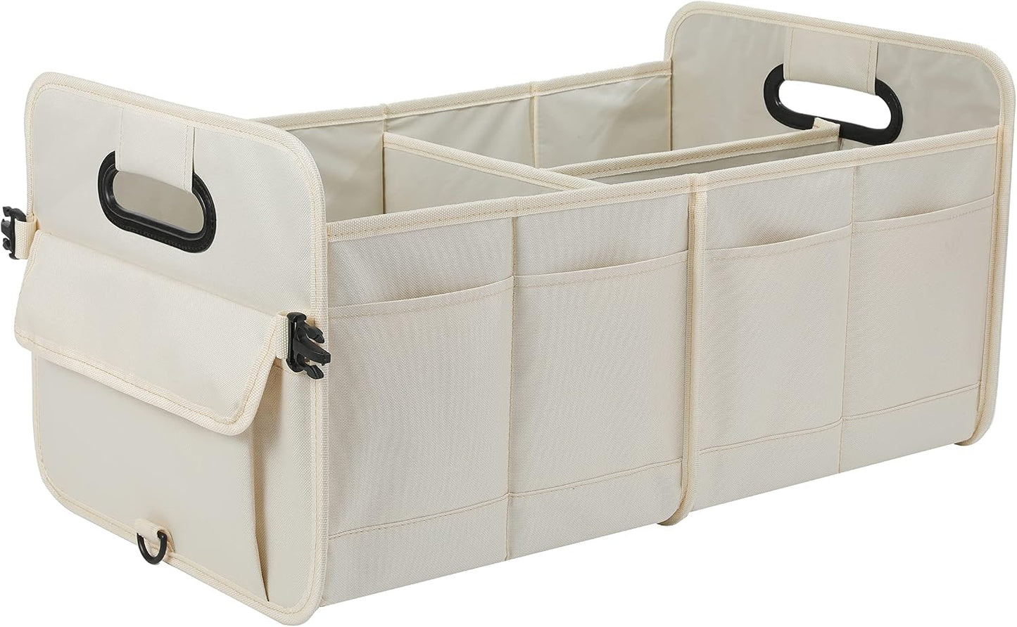 AOKJOY Car Trunk Organizer - Collapsible Multi Compartment Storage with Adjustable Straps for SUV