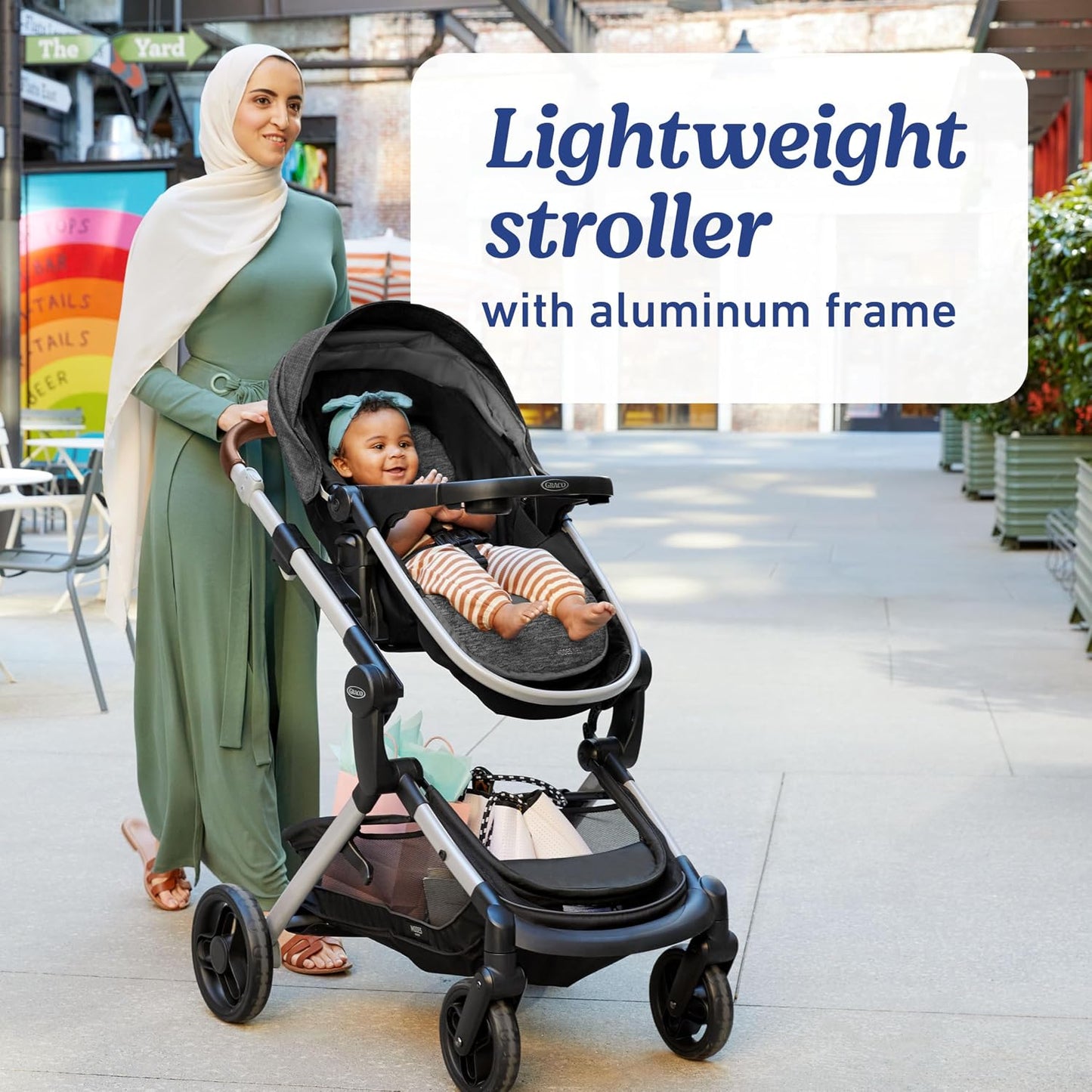 Graco Modes Nest Travel System, 3-in-1 Modular Carseat Stroller Combo, Includes the SnugRide DLX Infant Car Seat and Baby Stroller, Adjustable Slide2Me Car Seat Carrier to Toddler Stroller, Sullivan