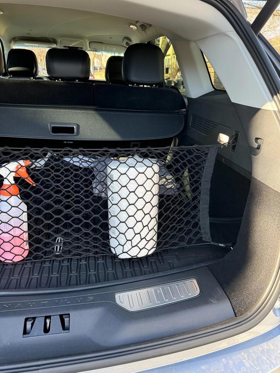 Rear Trunk Organizer Cargo Net for Lincoln Nautilus 2024–2026 – Envelope Style Cargo Net for SUV – Premium Mesh Car Trunk Organizer Vehicle Carrier Storage – Compatible with Nautilus