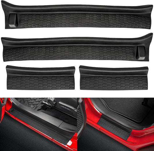 Door Sill Guards Kit Fits 2018-2026 Jeep Wrangler JL JLU Unlimited & JT