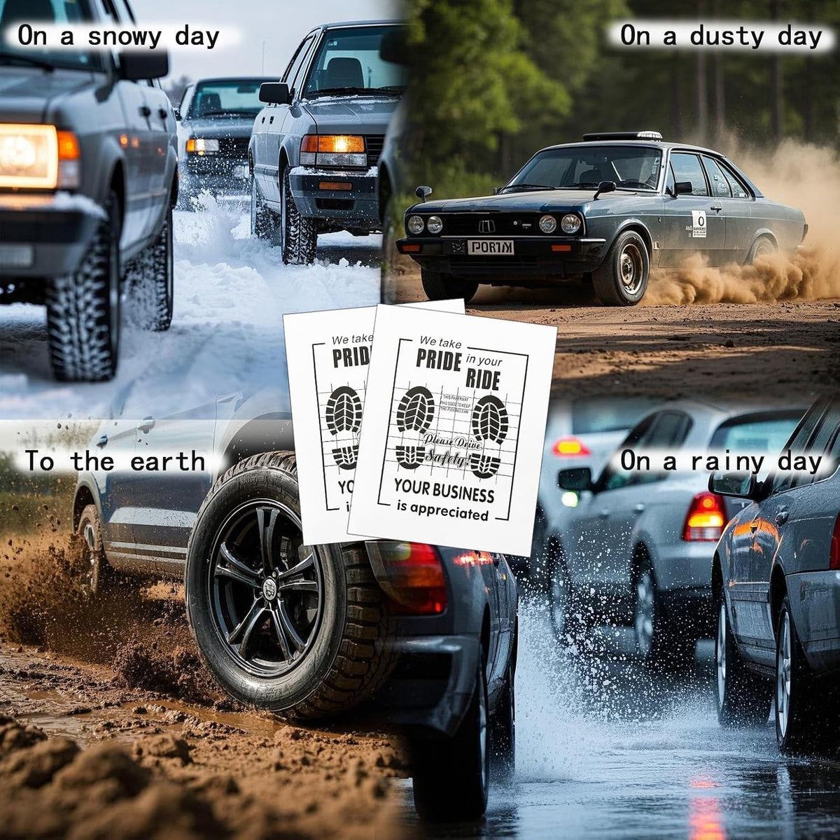 White Car Paper Floor Mats,50Pcs Vehicles Disposable Floor Pads,Temporary Cars Floor Protector,Automotive Mat Covers Protector,Waterproof Car Foot Pads Protective Papers,16x20inch (New Packaging