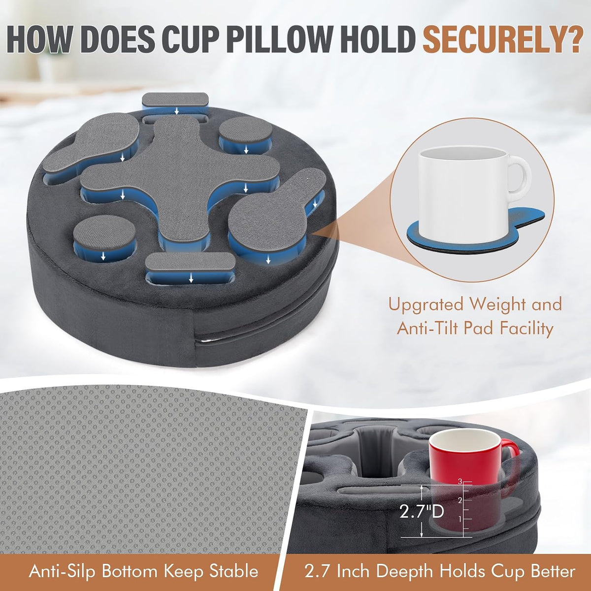 INNO STAGE Couch Cup Holder Pillow Sofa Caddy Buddy