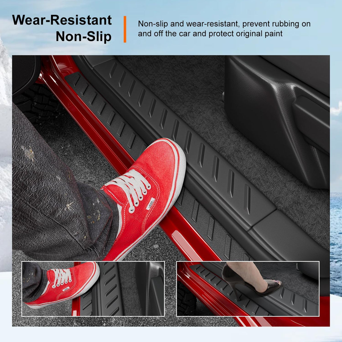 powoq Door Sill Protector Compatible with 2023-2026 Chevy Colorado
