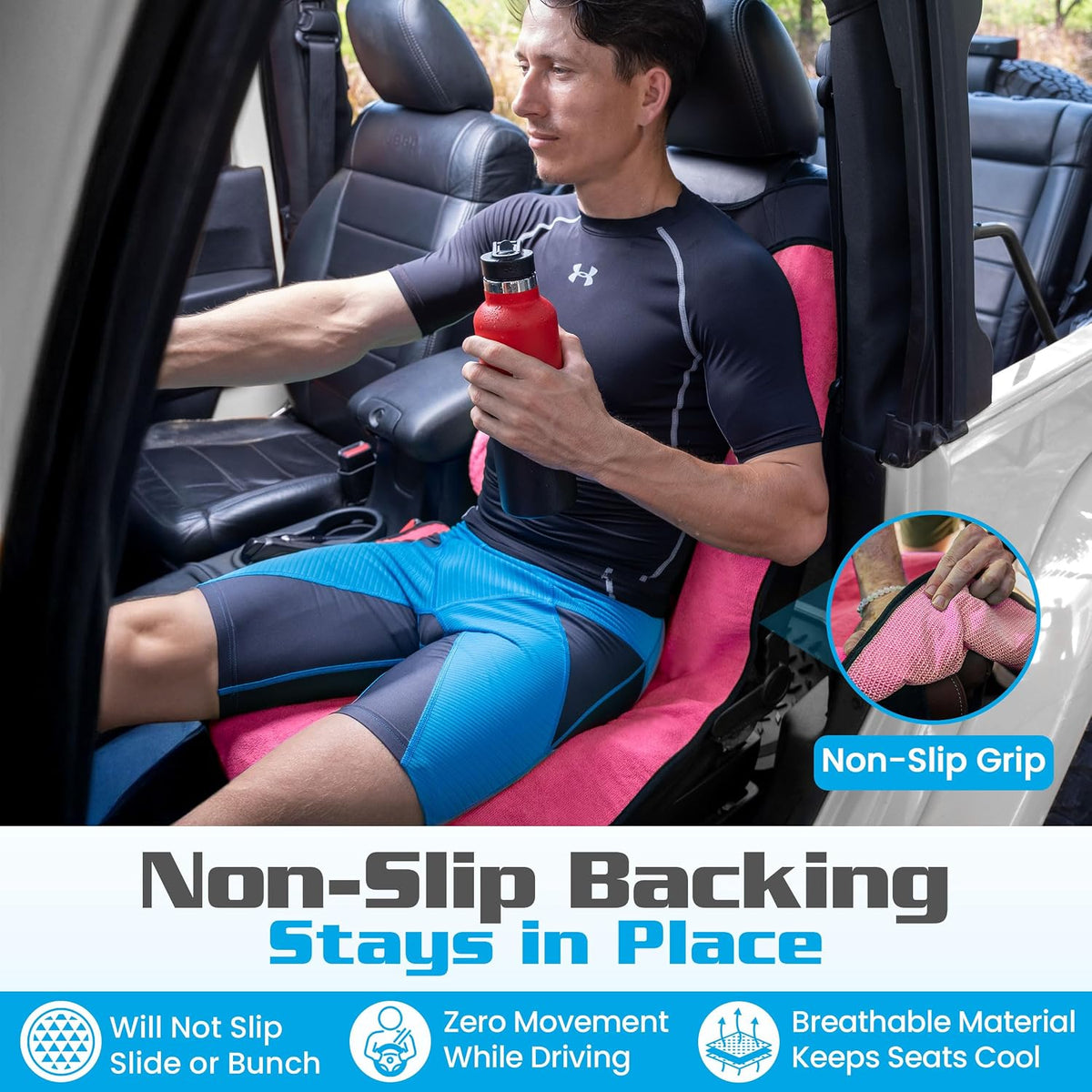 HAPPEGEAR Happeseat Waterproof Car Seat Cover & Protector, Pink