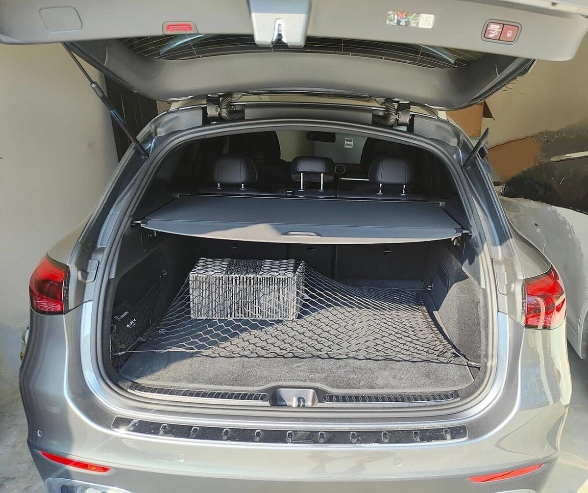 Trunk Organizer Cargo Net for MERCEDES-BENZ GLC-CLASS 2016-2026 – Floor Style Cargo Net for SUV – Premium Mesh Elastic Car Trunk Organizer Vehicle Carrier Storage – Compatible with GLC