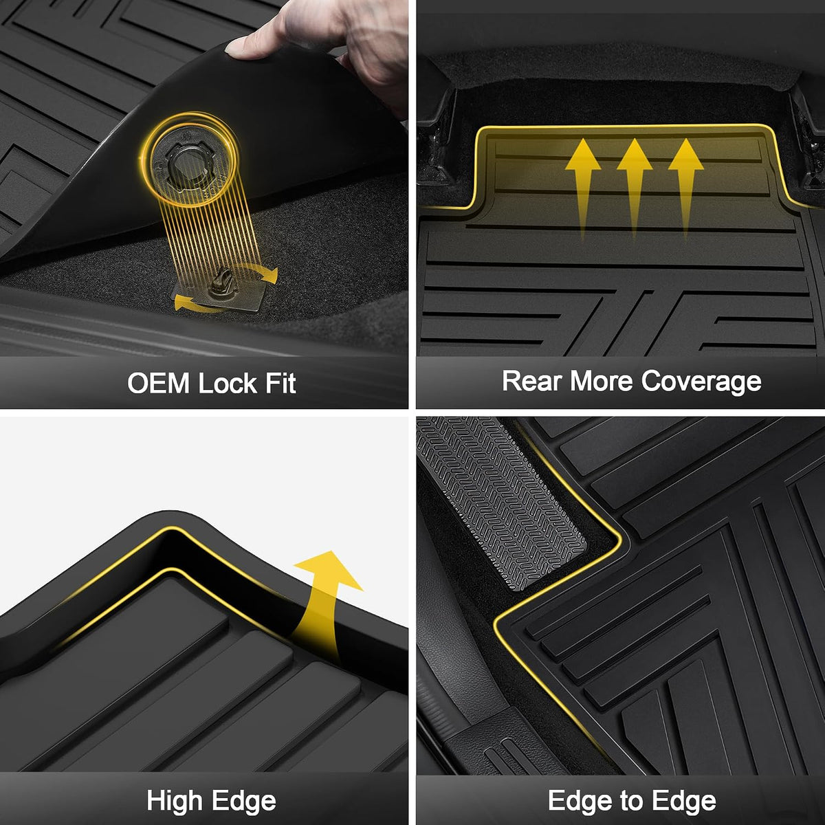 TTX LIGHTING Floor Mats Fit for Honda Odyssey 2018-2027