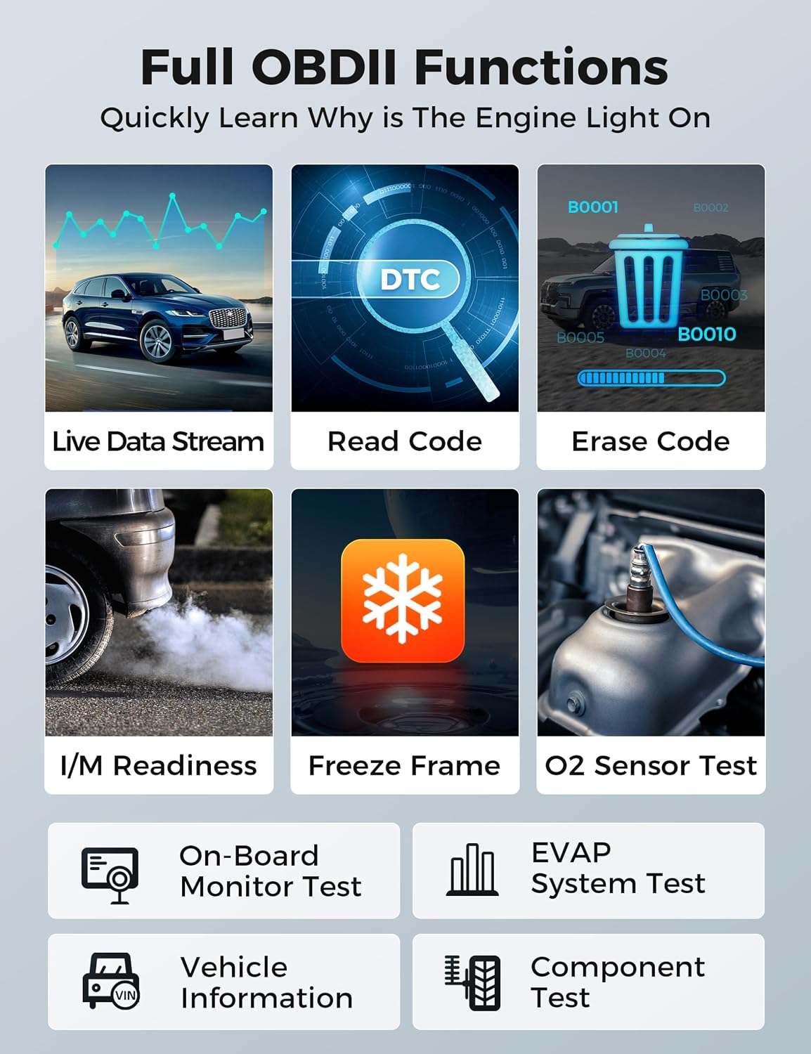 Autel AP2500E OBD2 Scanner Bluetooth Code Reader, Upgrade of AP200