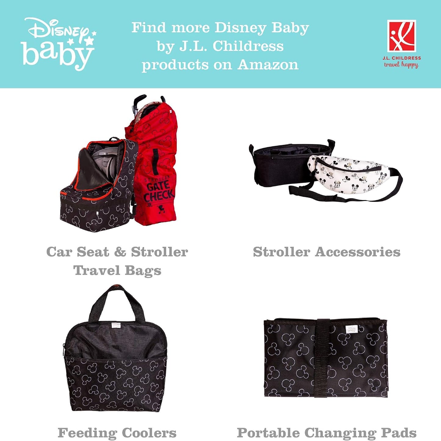J.L. Childress Disney Baby 3-IN-1 Kids Travel Tray & Tablet Holder - Car Seat Lap Tray Desk for Toddlers, Road Trip Essentials, Car Seat Activity Table, Travel Accessories - Toy Story