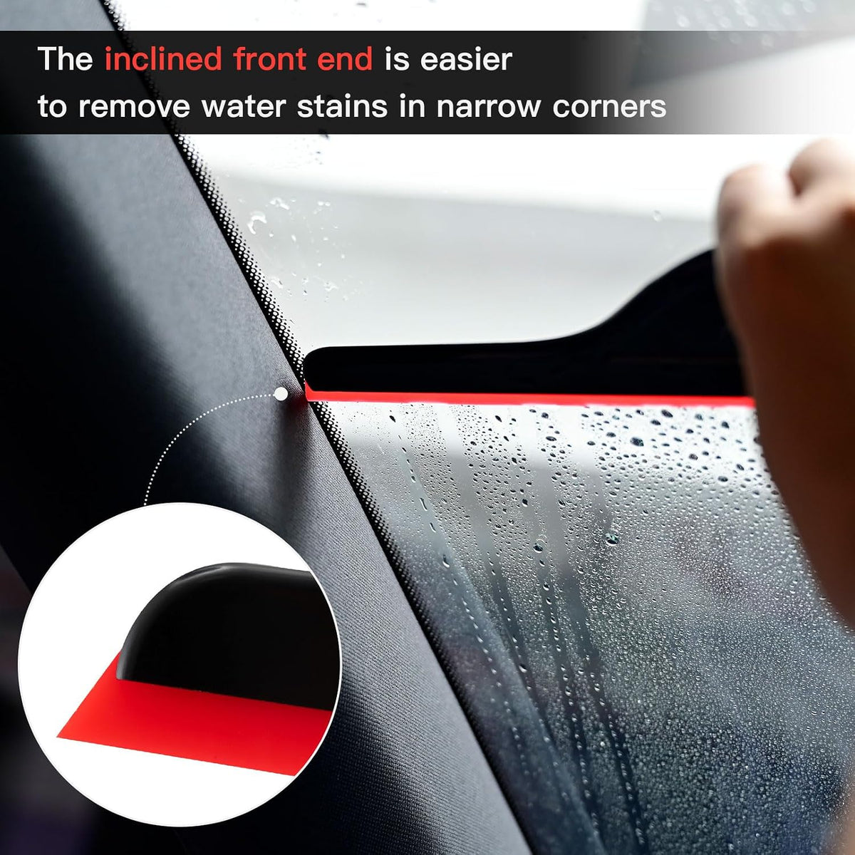 NEWISHTOOL Window Tint Tools, 3 PCS Side Wiper Swiper Silicone Squeegee