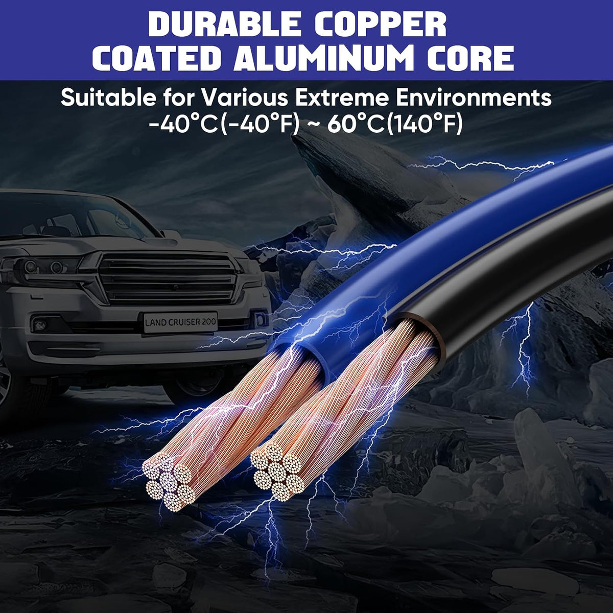 EXTRESPO 2/0 Gauge 30 FT Heavy Duty Jumper Cables, 1500Amp Quick Connect Booster Cables for 12V & 24V Cars, SUVs and Trucks, Kit with Carry Case, Gloves, Brushes