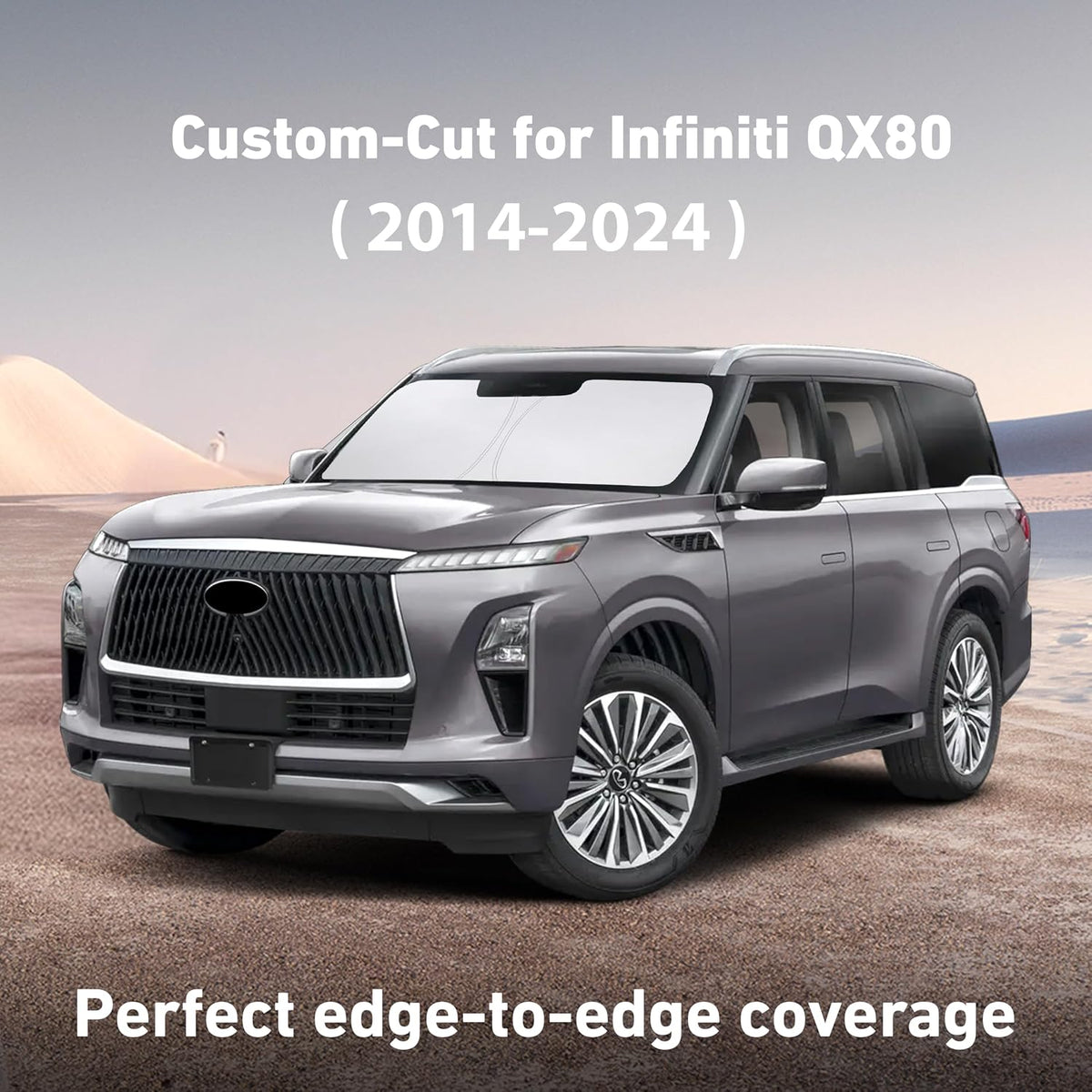 EcoNour Windshield Sunshade Compatible for Infiniti QX80 2014-2023 2024