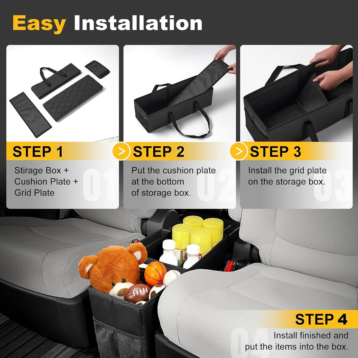 TTX LIGHTING Car Seat Organizer Fit for Kia Sorento 2026 2025 2024-2021