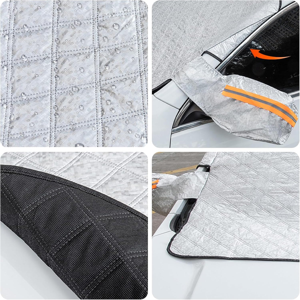 Car Windshield Snow Cover Magnetic Winter Cover for Buick Envista/Chevy Chevrolet Trax 2024 2025, Foldable Anti-Snow Cover with Side Mirror Protector Automotive Exterior Accessories