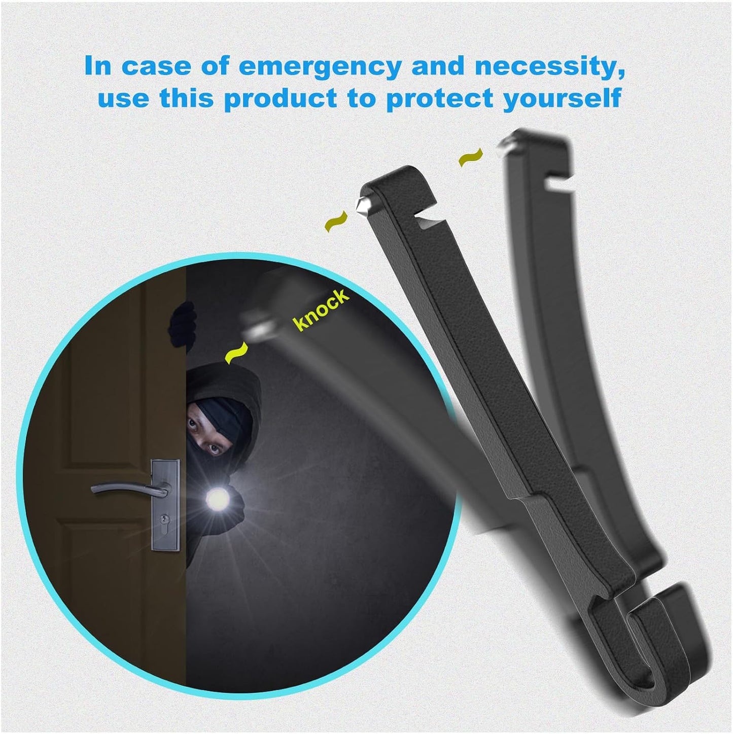 Car Seat Gap 2pk Filler with Storage, Hook & Emergency Glass Breaker