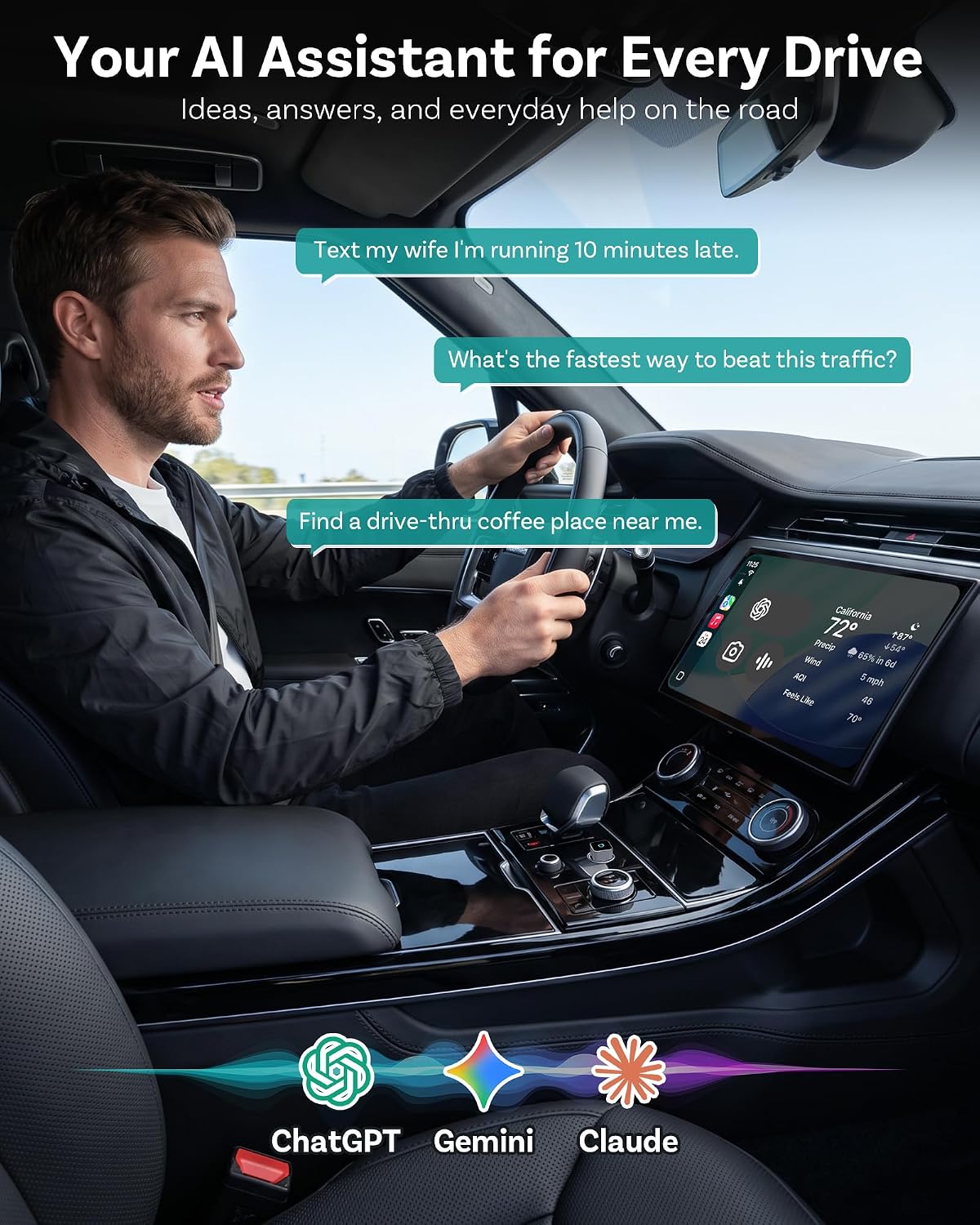 OTTOCAST Mini Slim Wireless CarPlay & Android Auto Adapter Mini Cube 3.0