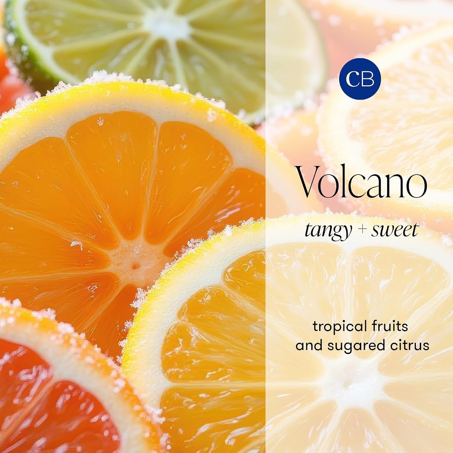 Capri Blue Volcano Fragranced Car Diffuser with Refills - Volcano Car Air Freshener Diffuser - Includes Tropical Fruit Scented Refills