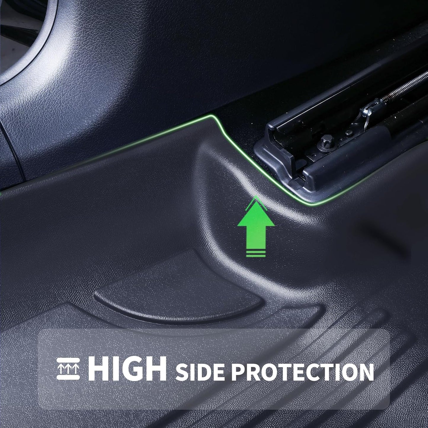 TPE Floor Mats & Cargo Liner for Mazda CX-30 2020-2026 All-Weather Protection | Full Coverage | Odorless Car Mats & Trunk Tray Custom Fit Set Accessories - Black