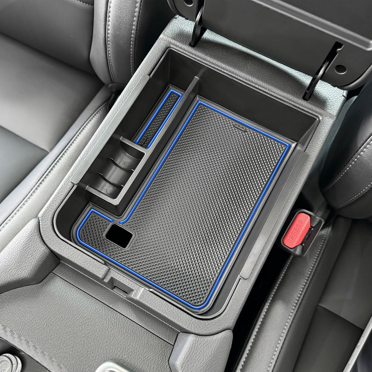 Center Console Organizer Tray for 2020-2025 Nissan Sentra, Blue Trim
