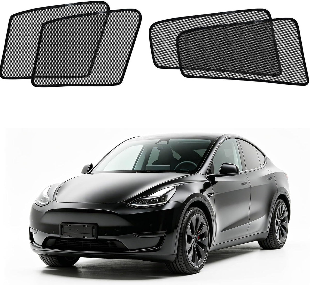Specific Side Window Sun Shades, Vehicle Interior Shade Car Curtains for Special Car (Model Y (2020-2025 NOT Juniper), Front+Rear side-4pcs)