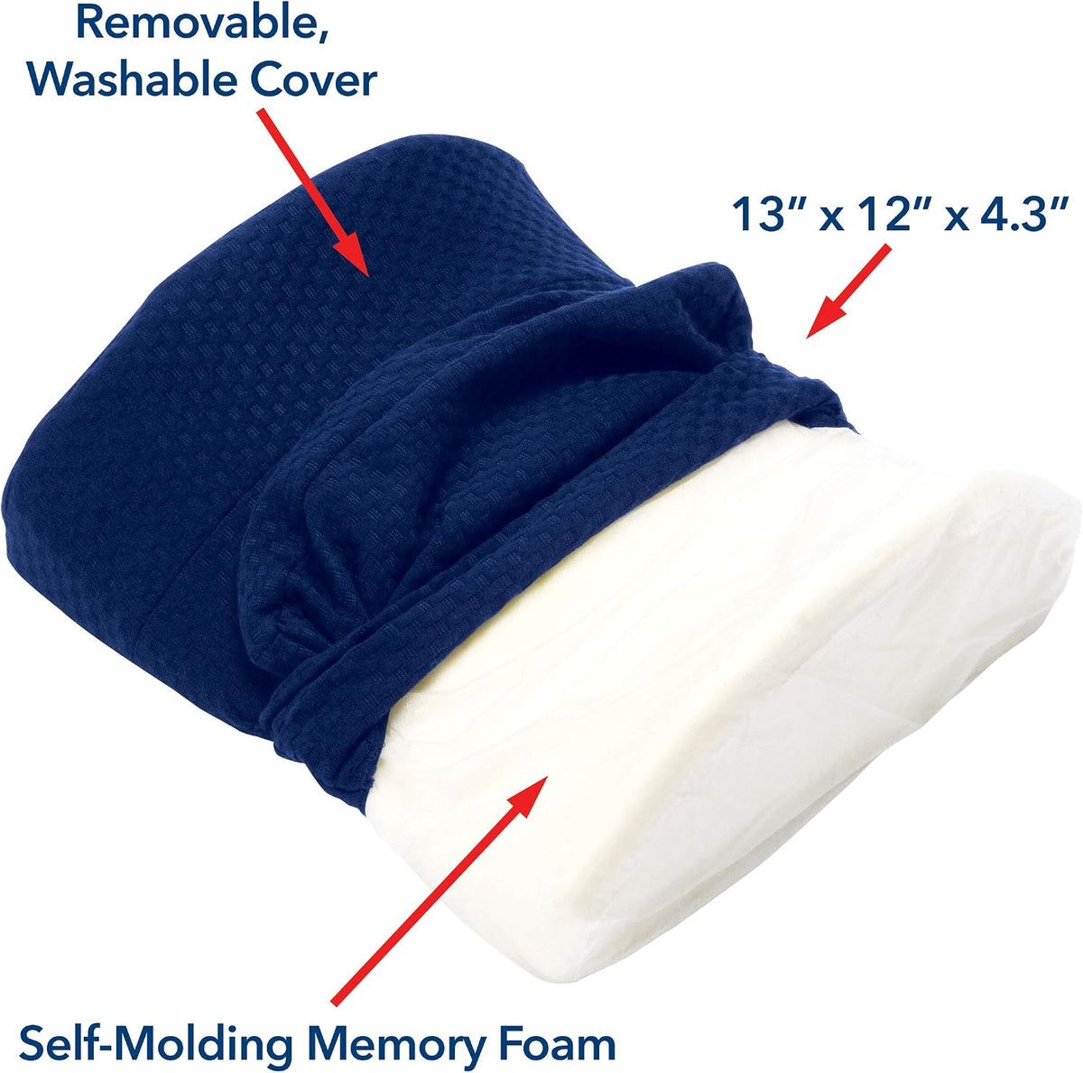 Carex Lumbar Support Pillow - Office Chair Back Support, Back Cushion and Lower Back Pillow - Desk Chair Back Support