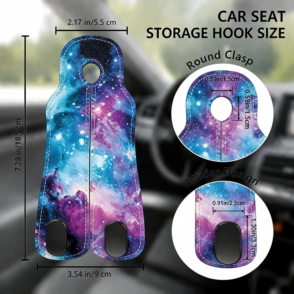 Purse Hook for Car Seat Back Headrest Hooks 2 Pack Car Purse Hook Hanger