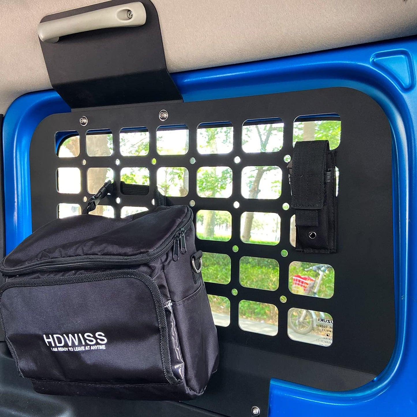 Rear Window Molle Panel Modular Storage System for Suzuki Jimny JB64 Sierra JB74 Interior Cargo Rack for Trunk Installed on Both Sides Rear Window Cargo Luggage Storage Carrier 2018-Current