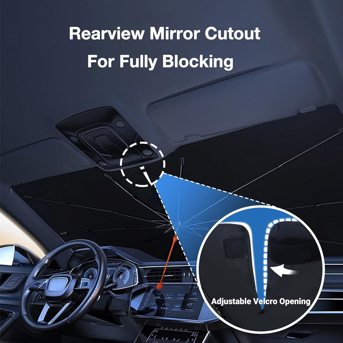 CHILL·TEK Print Turtle Windshield Sun Shade Funny Turtle Sun Shade for Car Front Window Block UV Rays Foldable Umbrella Windshield Sun Visor Protector Keep Vehicle Cool for Most Vehicles