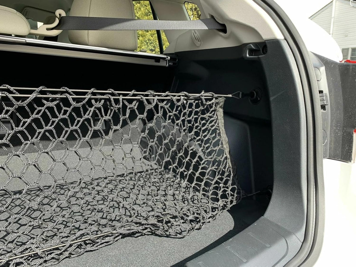 Trunk Organizer Cargo Net for Subaru Crosstrek 2016-2026–Envelope Style Cargo Net for Hatchback/Wagon–Premium Mesh Car Trunk Organizer Vehicle Carrier Storage–Compatible with Crosstrek