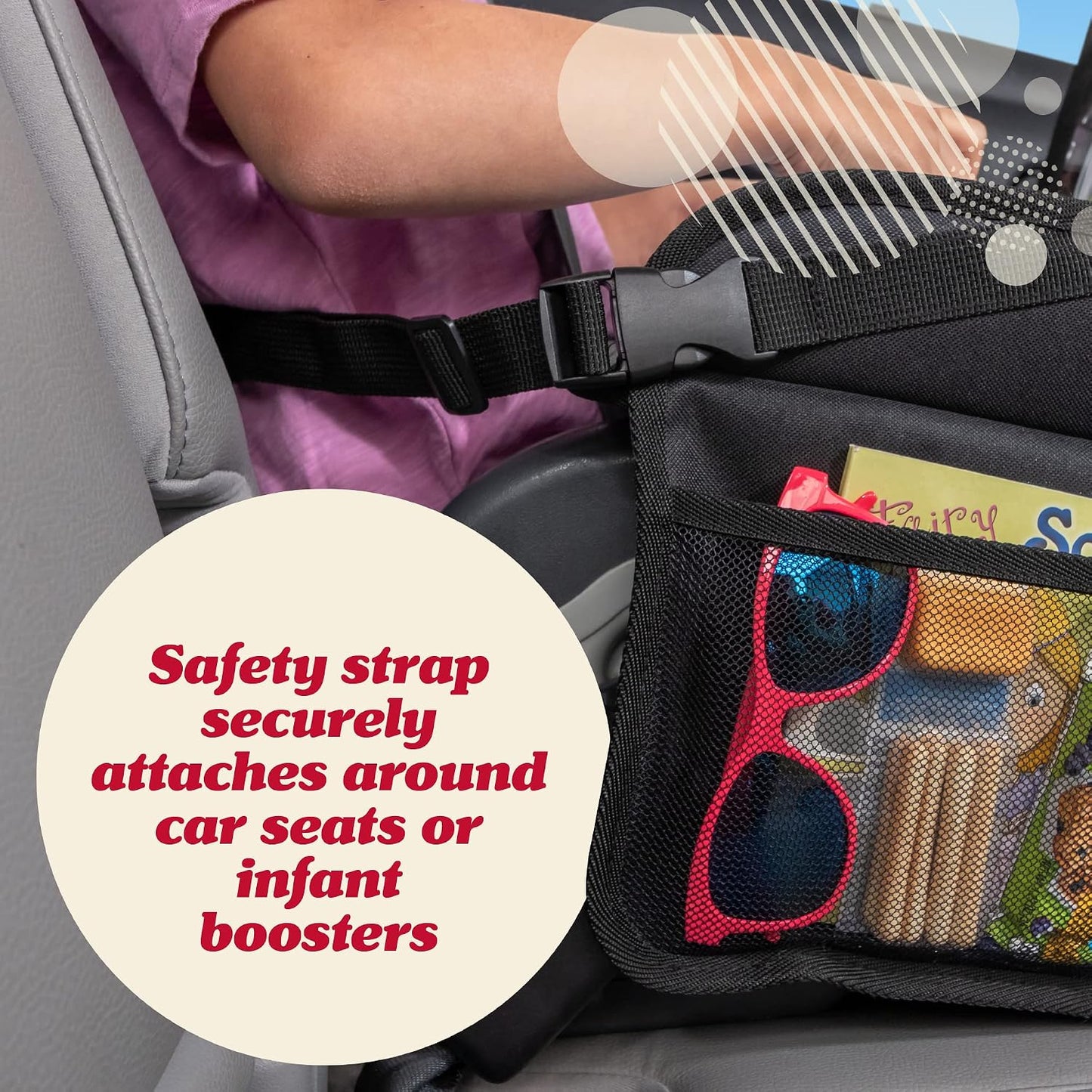 Lusso Gear Kids Lap Desk Tray (Value 2 Pack) - Mesh Pockets & Cup Holder for Car Travel Essentials - Car Seat Tray for Kids Travel & Tablet Holder - Dry-Erase Surface for Road Trip Activities - Black
