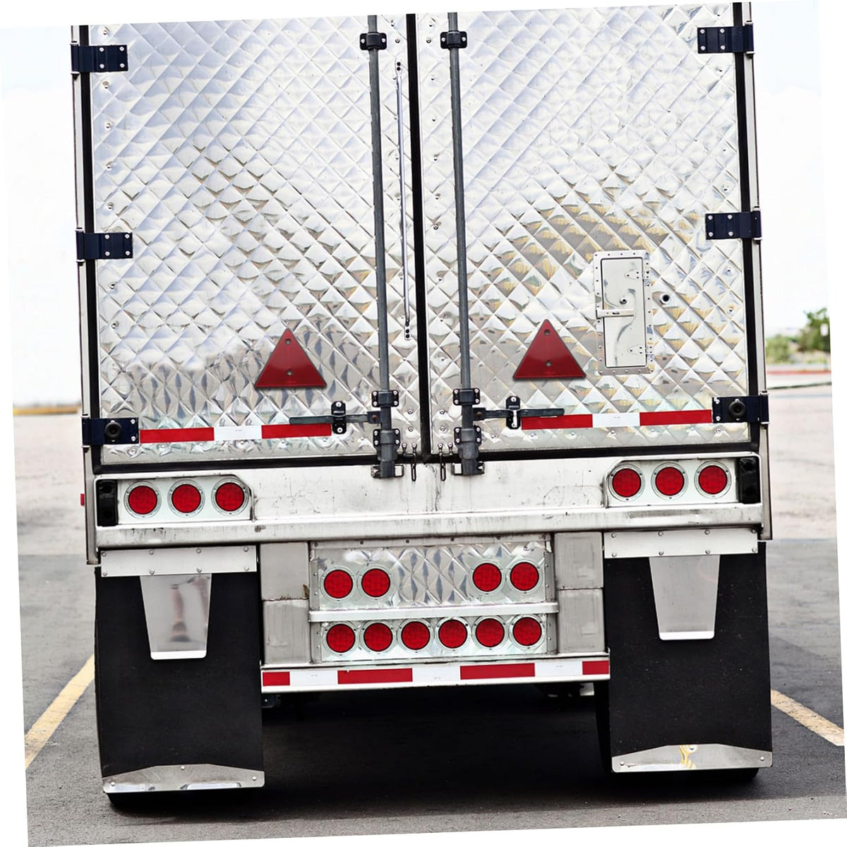 2 Pack Triangle Emergency Warning Sign Reflective PVC Road Safety