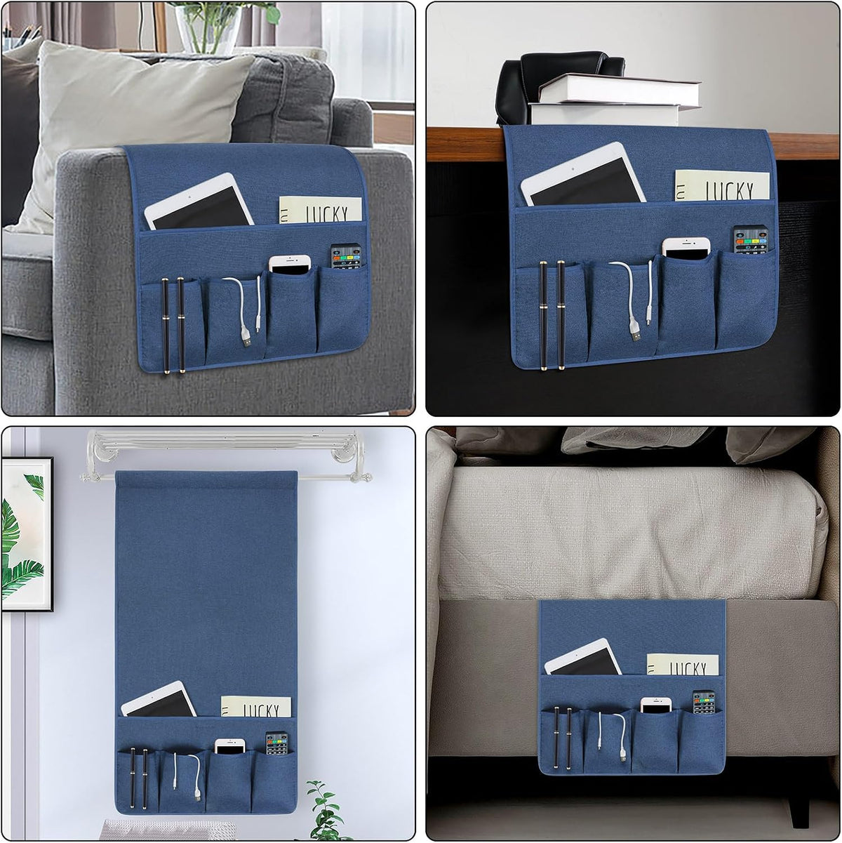 Remote Control Holders for Armchairs, Couch Caddy, Featuring Non-Slip Bases