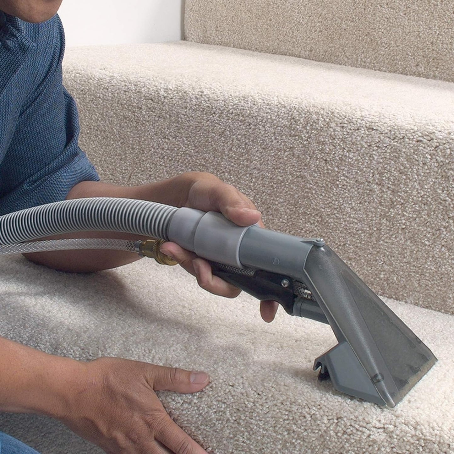 Rug Doctor Universal Upholstery Tool Attachment for X3 Commercial Carpet Cleaner, 12-ft Hose, for Carpet, Rugs, Upholstery, Stairs, Mattresses, & More